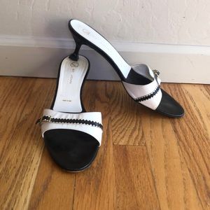 St. John Heeled Slide Sandal